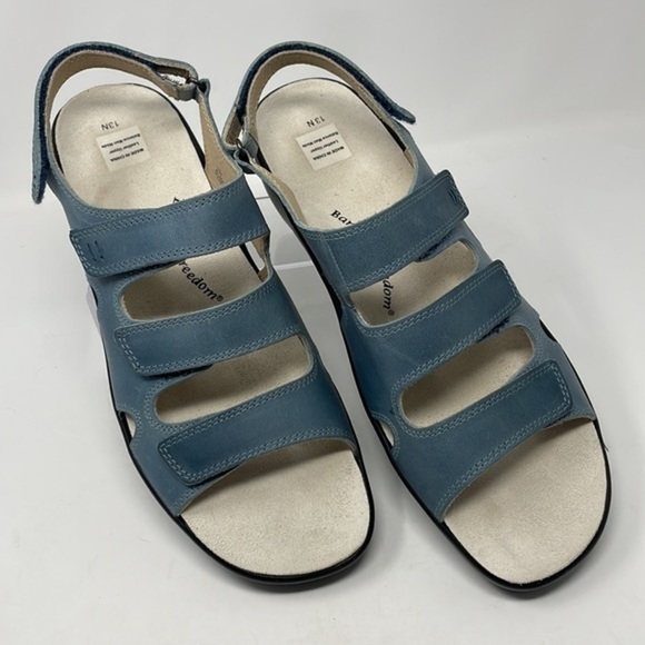 💎 RARE FIND 💎 Barefoot Freedom “Alma” Leather FULLY Adjustable Sandals SZ 13N - Picture 10 of 10